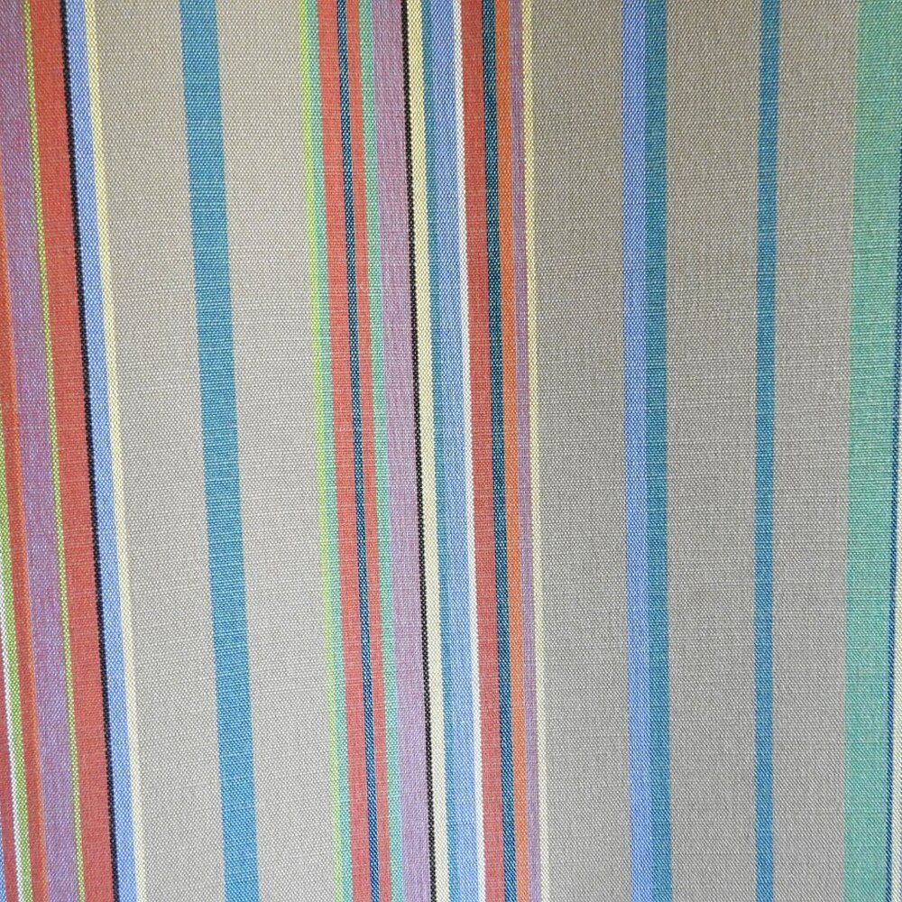Perennials Beachcomber Stripe Rainbow Upholstery Fabric Almost 3 Yards Remnant